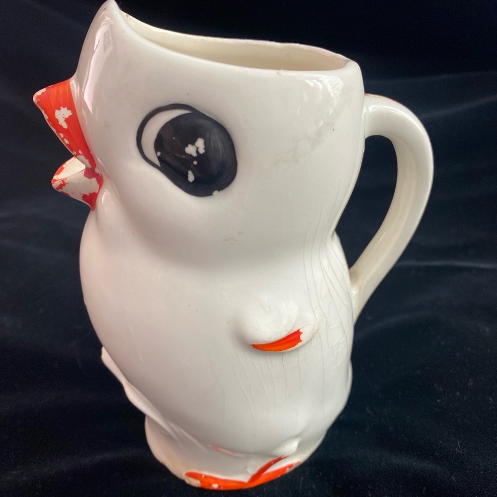 Rare Antique Chicken Creamer marked Bavaria